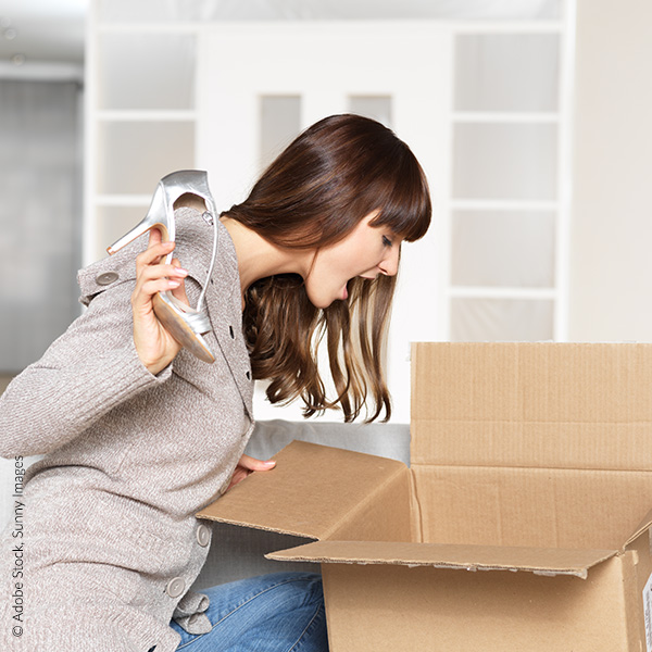 Kundenkontosperre, Onlinehändler, Onlinebestellung, Zalando